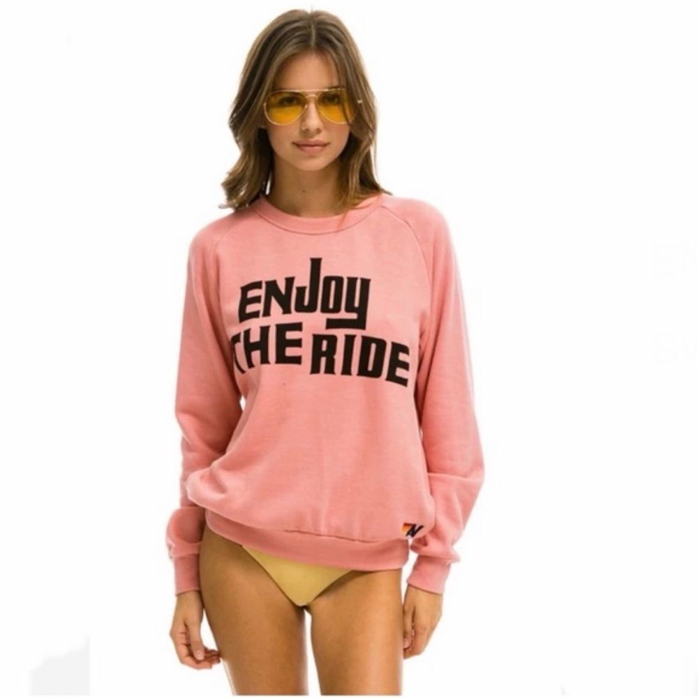 Aviator Nation Pink 'Enjoy the Ride' Sweatshirt